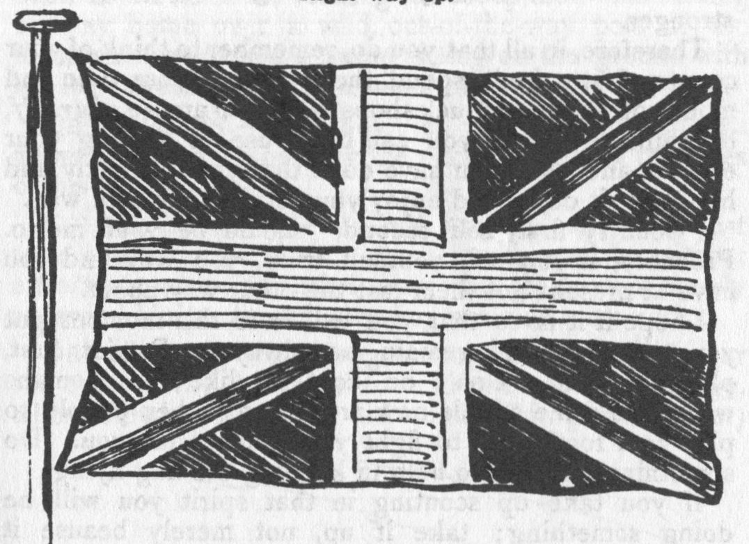 HOW TO FLY BRITAIN'S FLAG: Right way up.